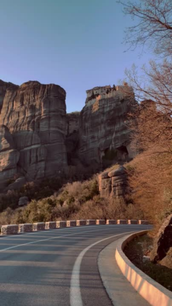 a highway in the middle of large rocks