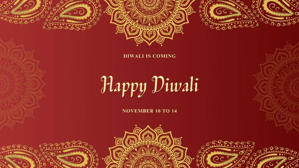 Diwali beautifully designed image with floral art