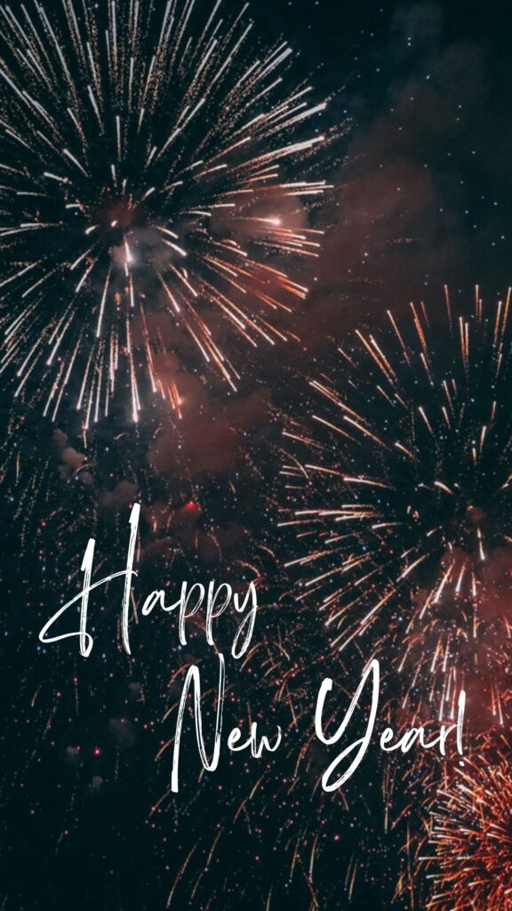 an amazing mobile wallpaper image with crackers and lights- new year