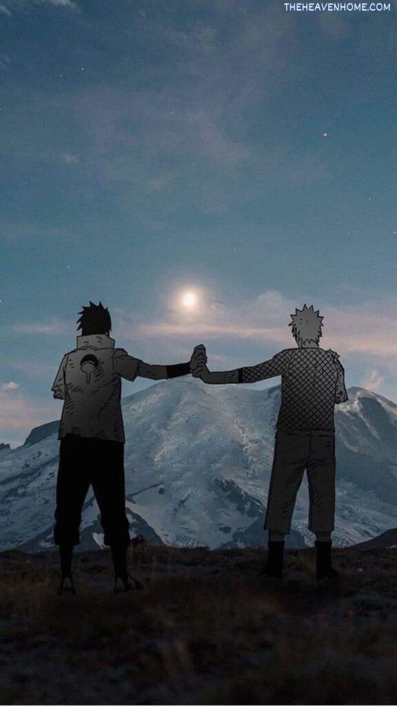 naruto and sasuke handshake image wallpaper for mobile