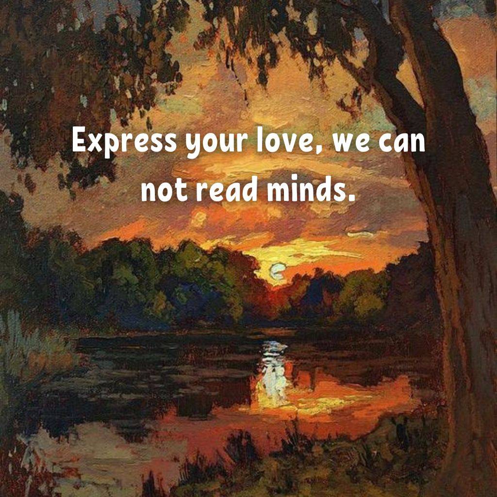 a beautiful nature painting with a love quote