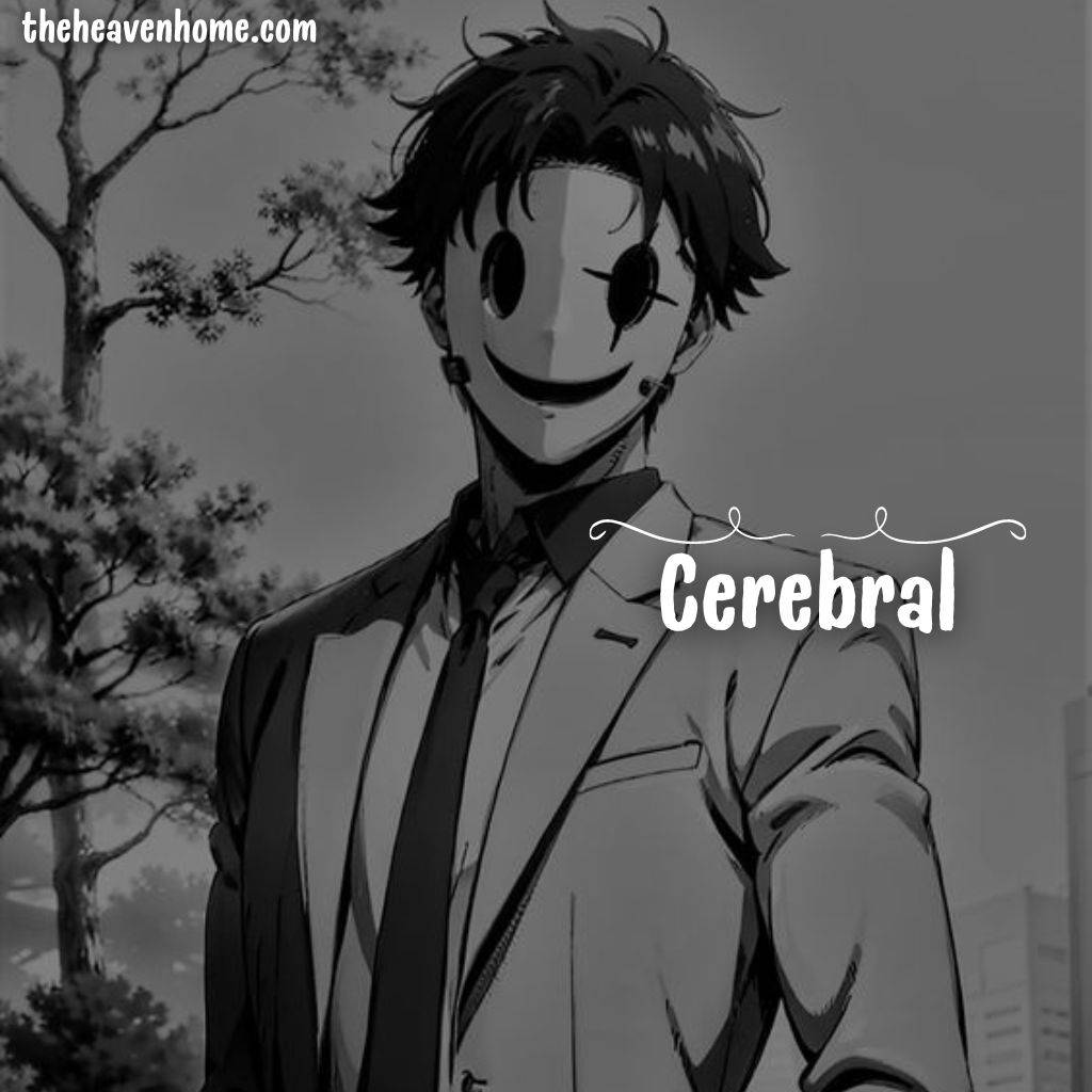 ayanokoji kiyotaka poker face image with a english words cerebral