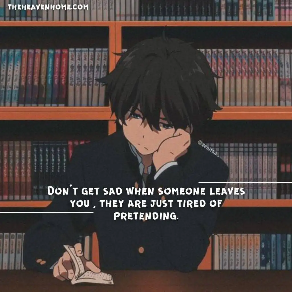 Houtarou Oreki - Hyouka reading book image with a over thinking quote