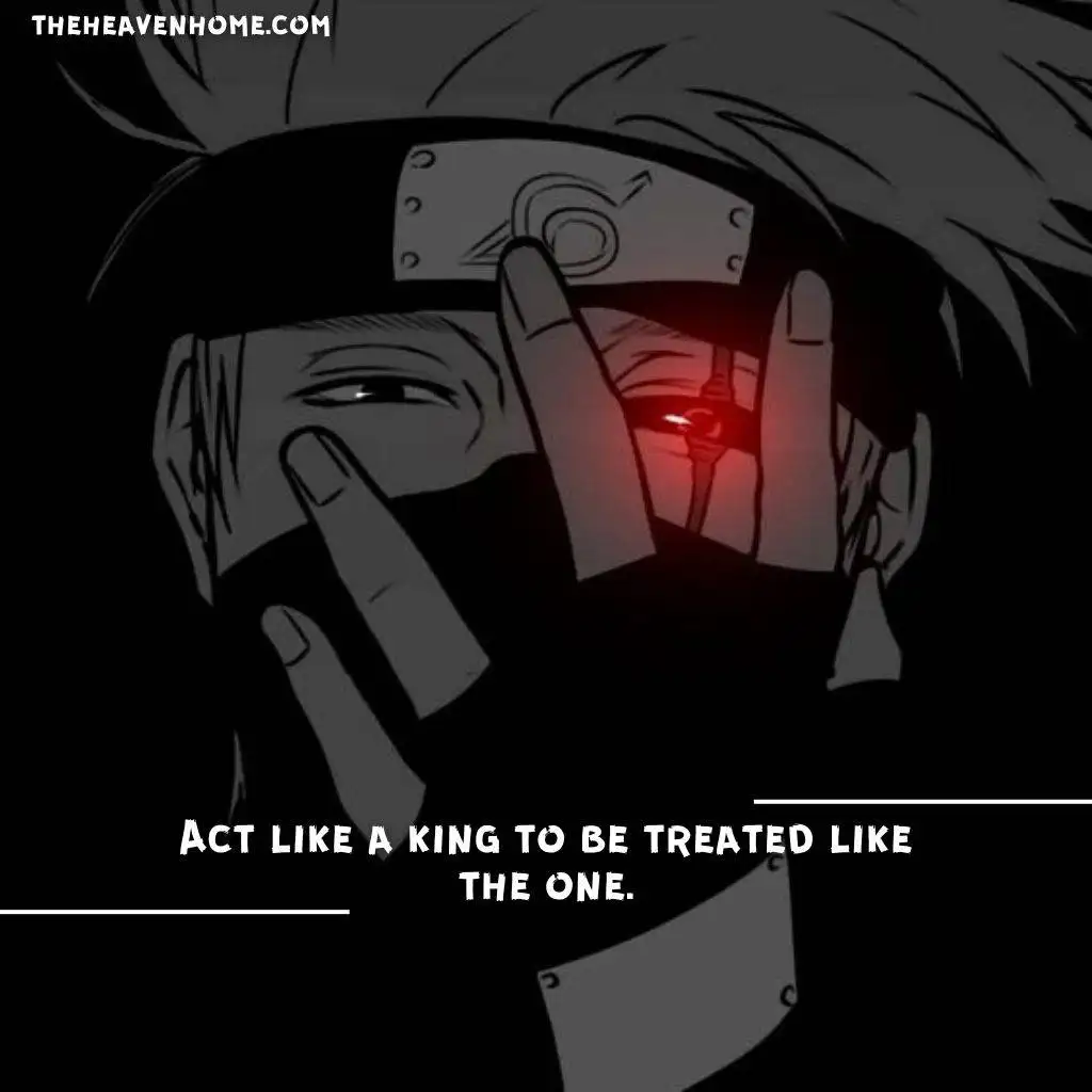 Kakashi hatake badass image with a badass quote