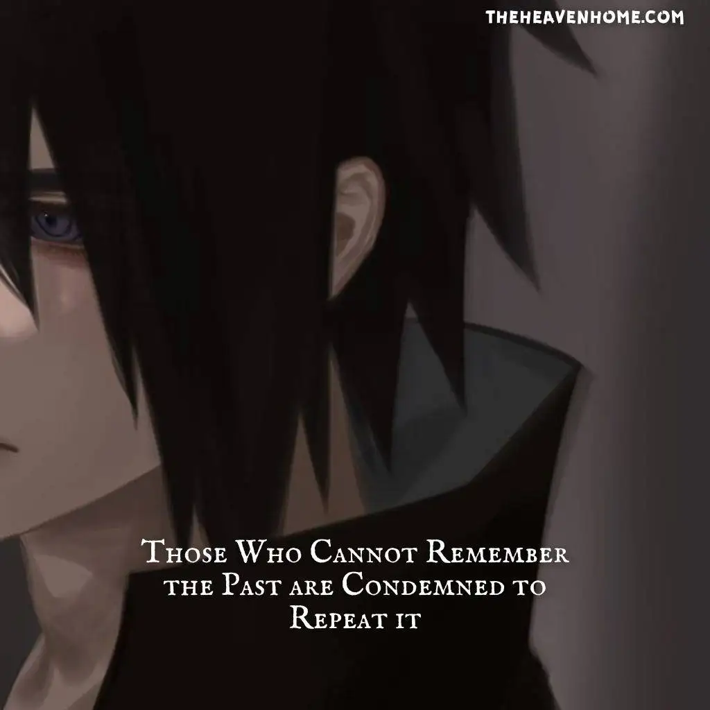 Sasuke uchiha cool image with a power quote