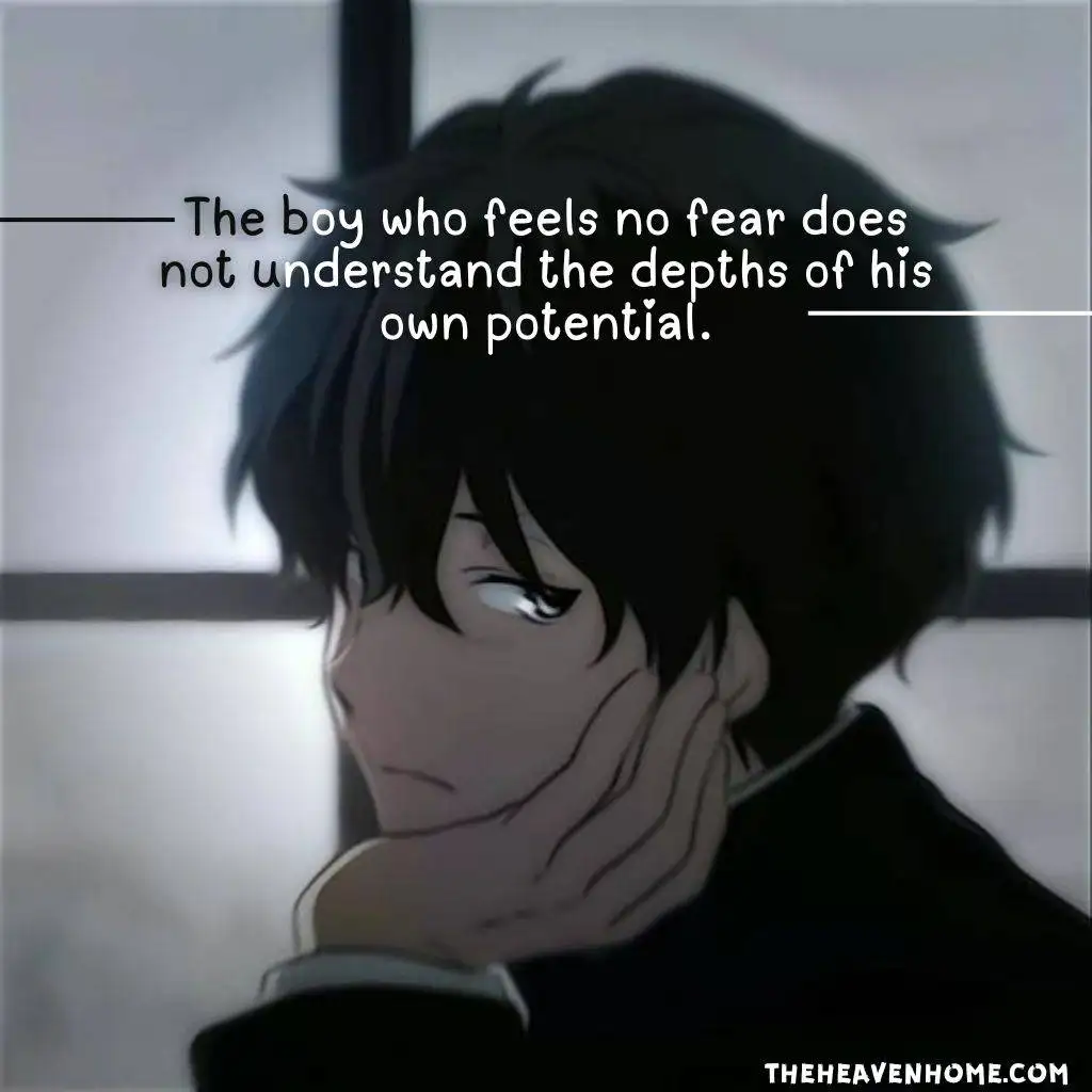 Oreki anime boy deep pyschic image