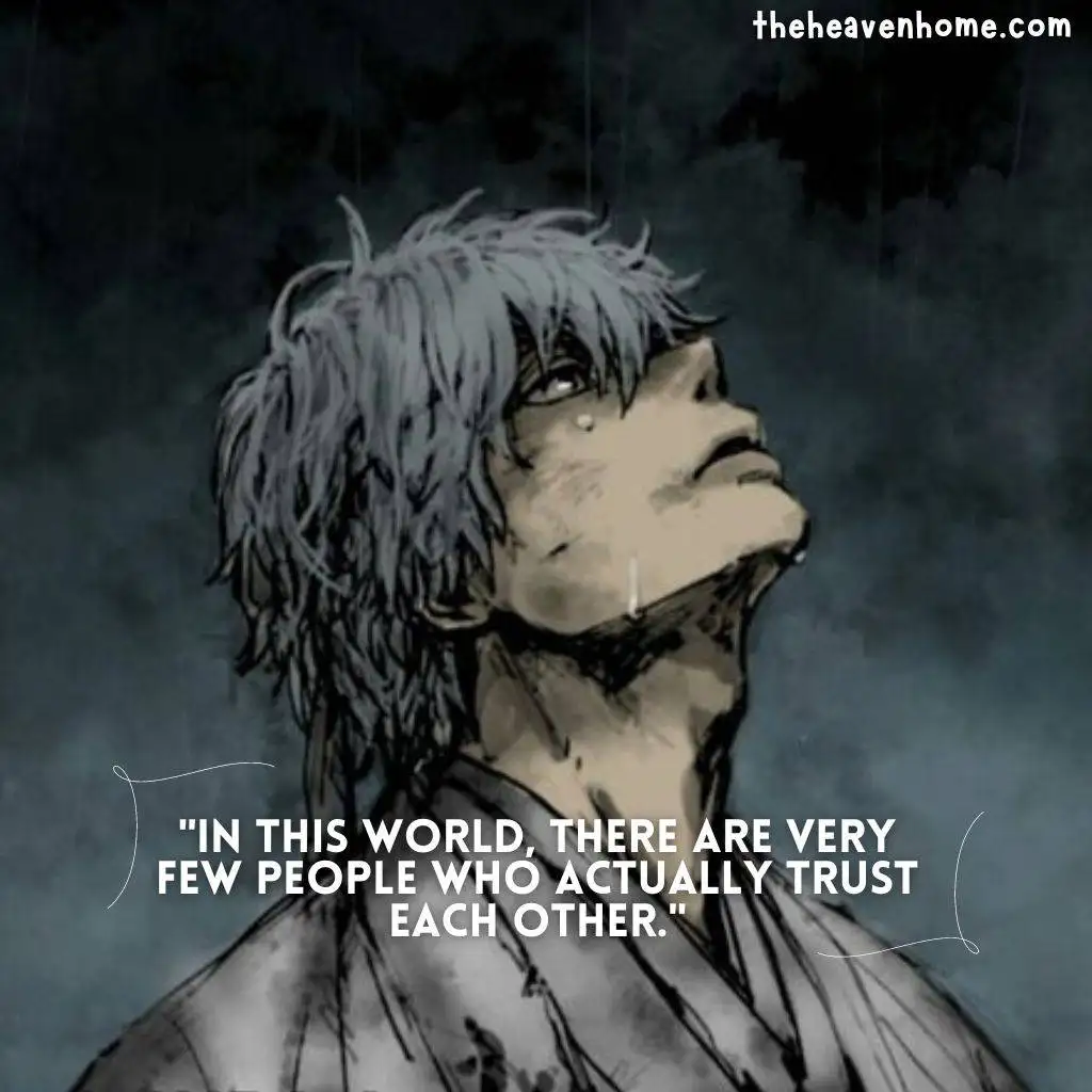 a hard working anime boy image with a life quote