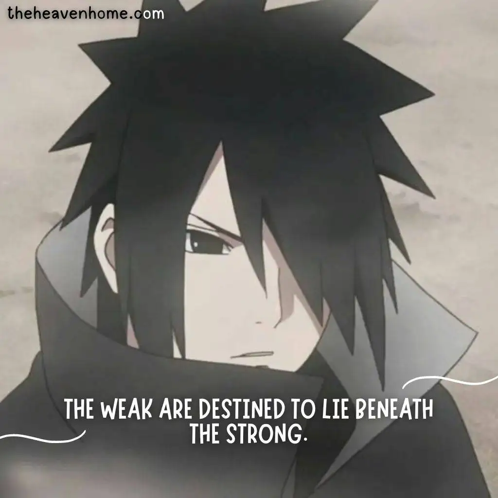 Sasuke Uchiha from Naruto: a cool, stressed image.