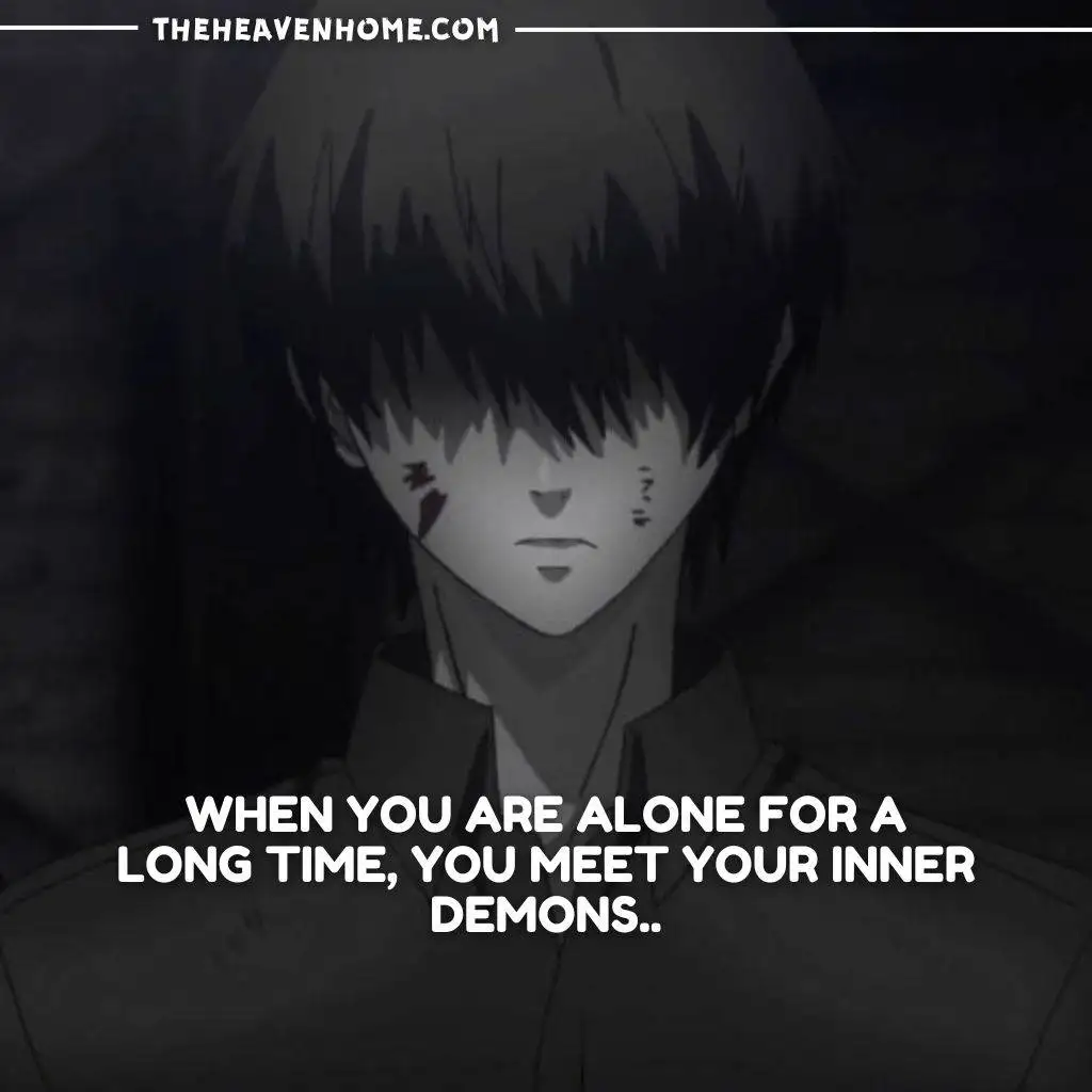 a broken and sad anime boy image