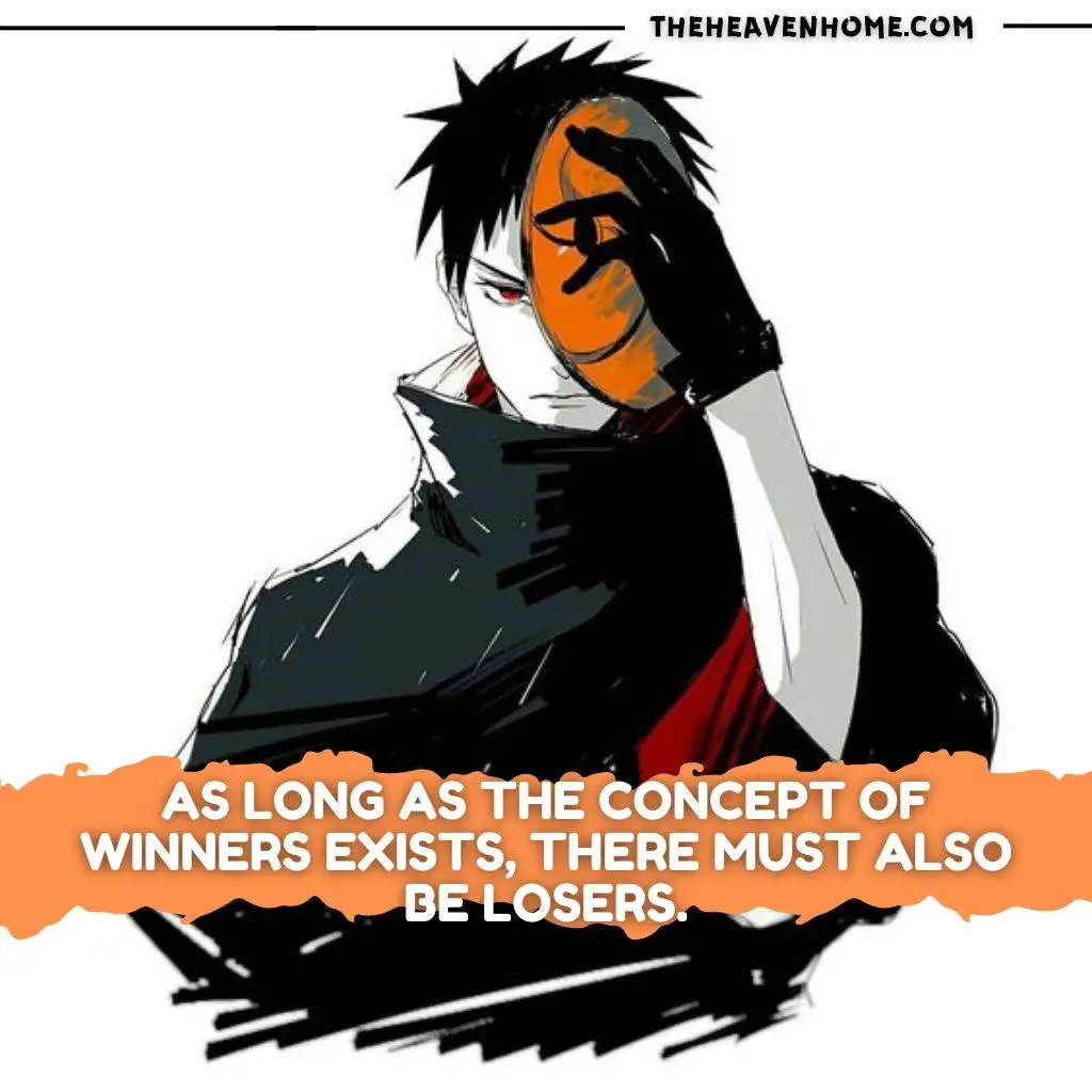 Obito uchiha badass art with his mask in his hand