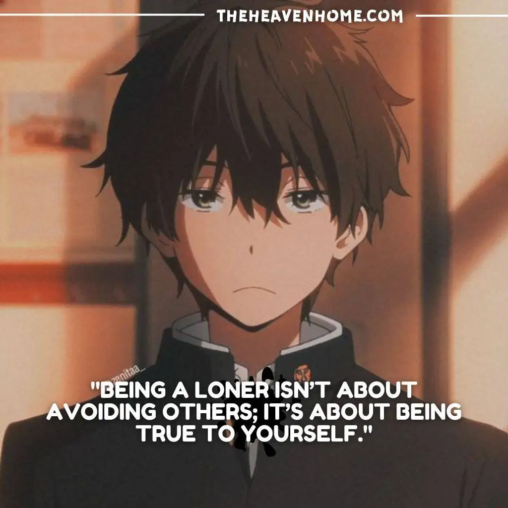 A boy living a sad life image with a loner boys quote