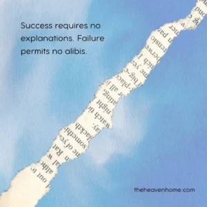 A success quote from a famous book